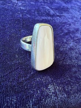 Vintage 925 sterling silver Art Deco bold statement ring, adjustable